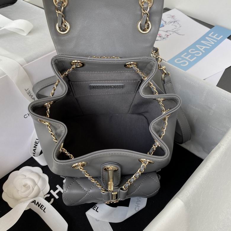 Chanel Bag backpackAS290804 18×18×12cm