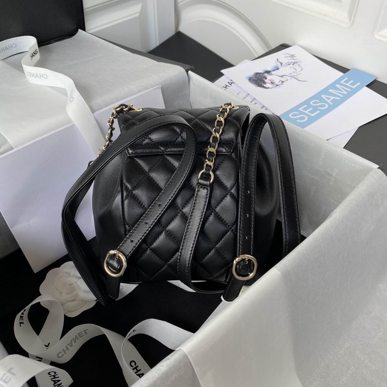 Chanel Bag backpackAS290806 18×18×12cm