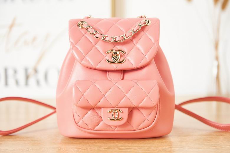 Chanel Bag backpackAS290807 18×18×12cm