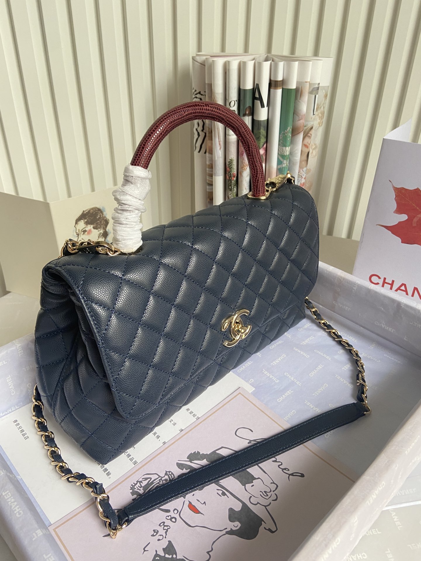 Chanel Bag Coco Handle 628061 29cm cm al