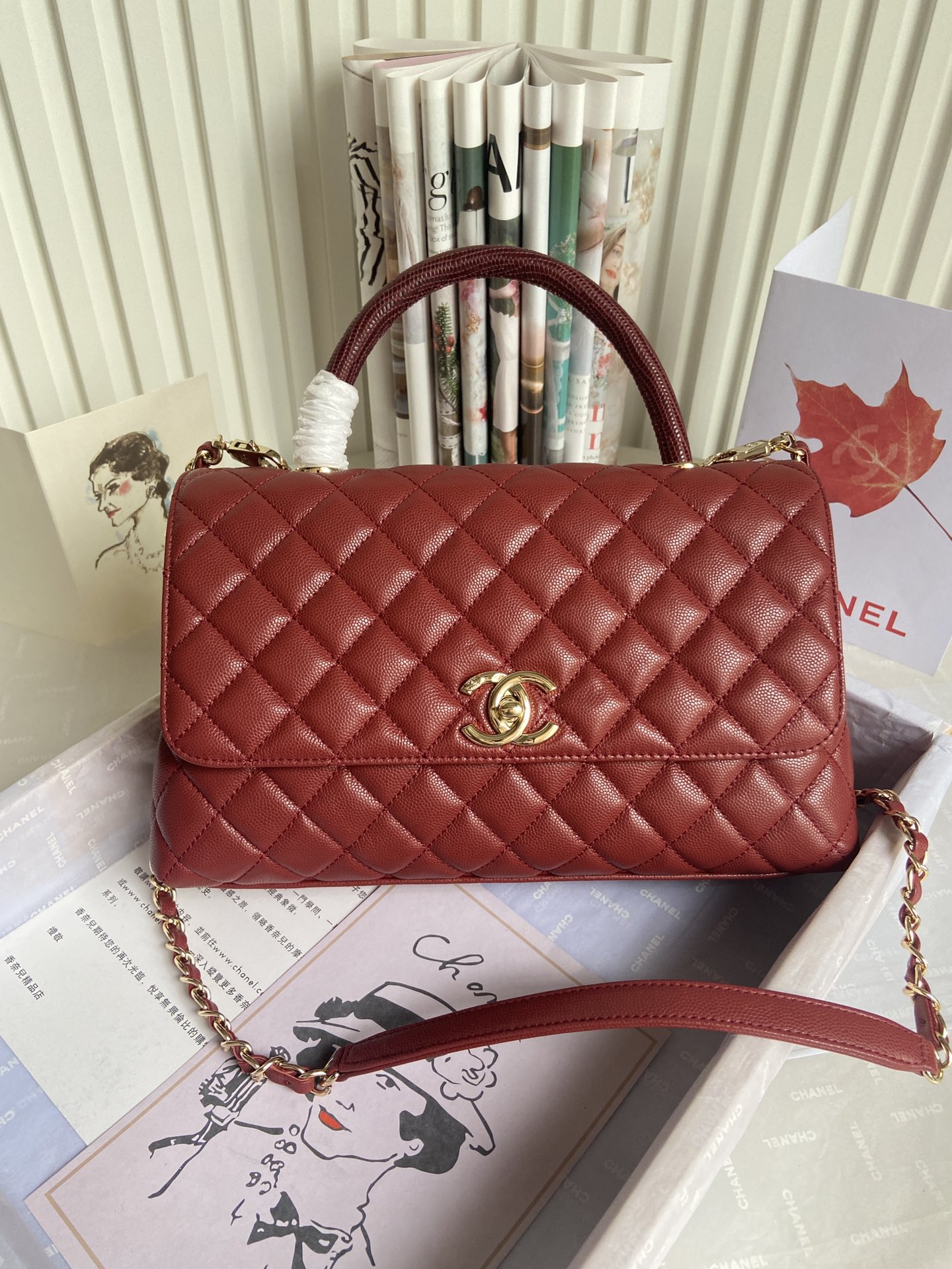 Chanel Bag Coco Handle 628079 29cm cm al