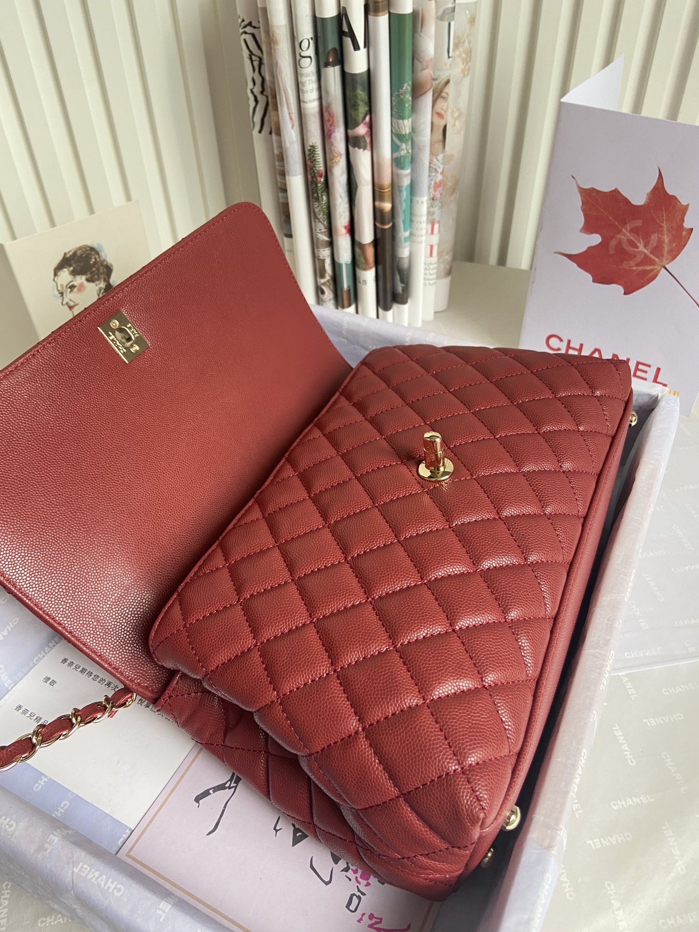 Chanel Bag Coco Handle 628079 29cm cm al