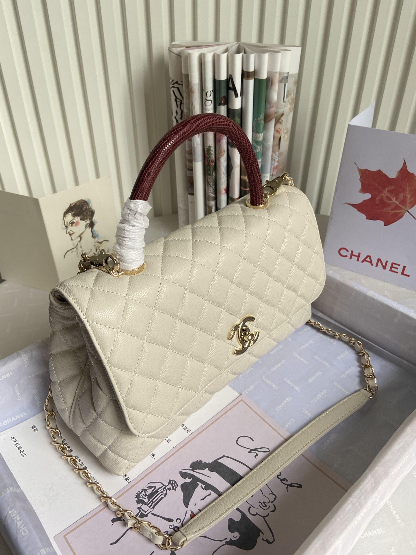 Chanel Bag Coco Handle 628131 29cm cm al