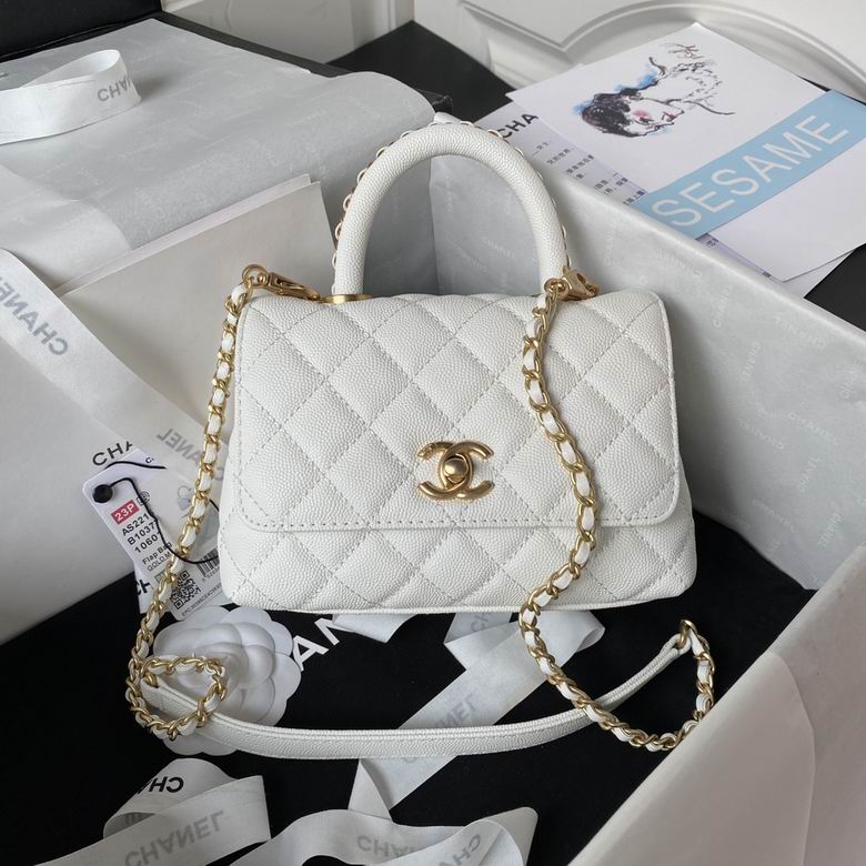 Chanel Bag Coco Handle Original AS2215 19cm BL