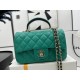 Chanel Bag Coco Handle Original AS2431 20X12X6cm BL