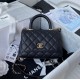 Chanel Bag Coco Handle Original AS2215 13X19X9cm BL