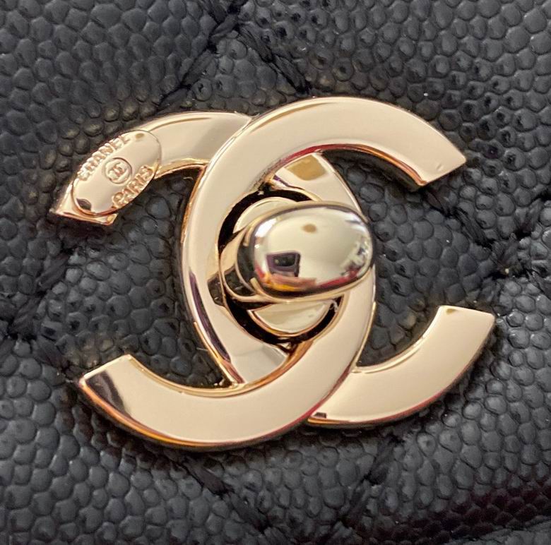 Chanel Bag Coco Handle Original AS2215 13X19X9cm BL