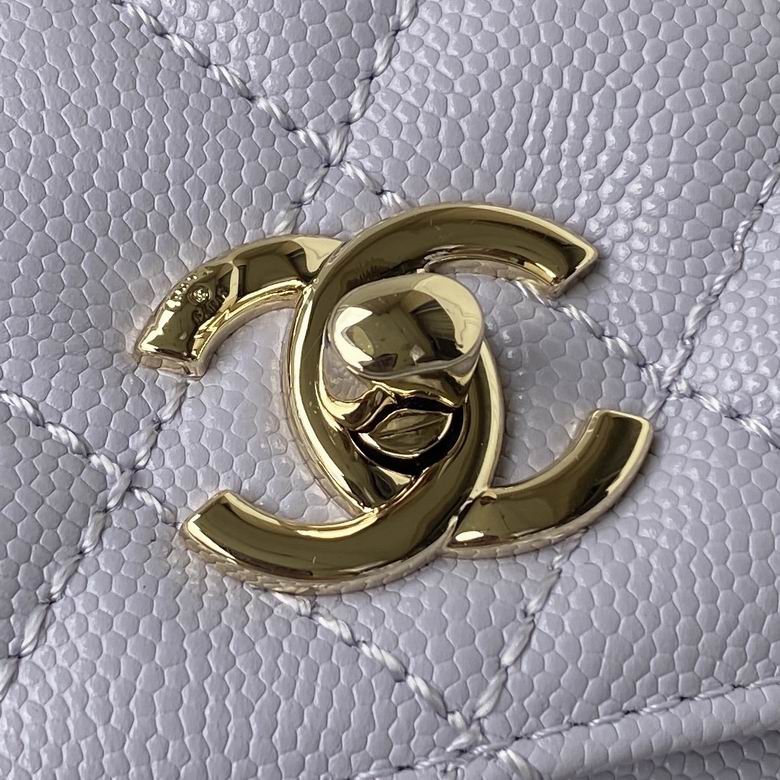 Chanel Bag Coco Handle Original AS2215 13X19X9cm BL