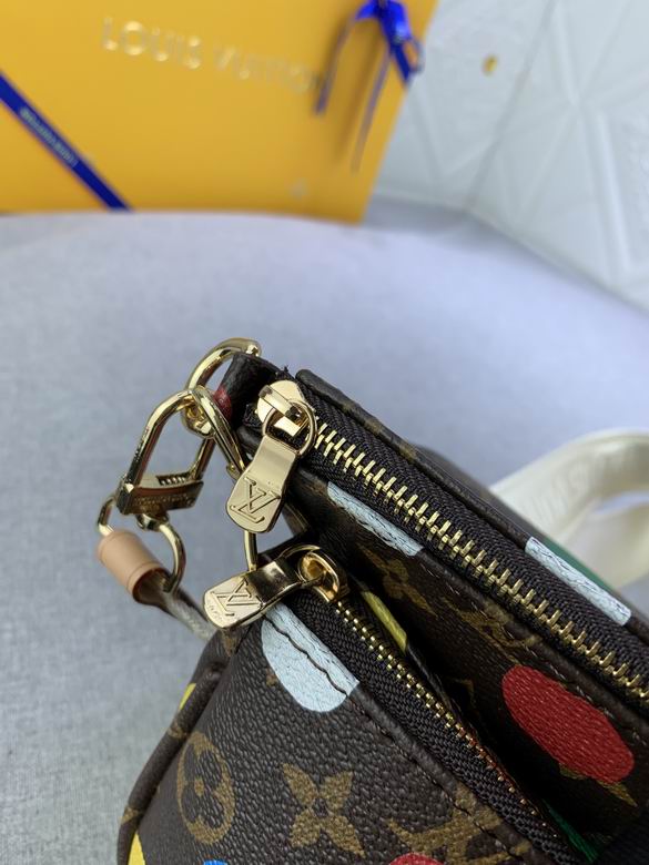 LV BAG Double Zip Pochette M46385 24X16X6cm