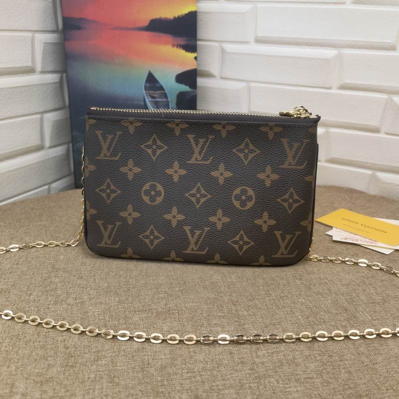 LV BAG Double Zip Pochette M69203 20X12.5X4cm