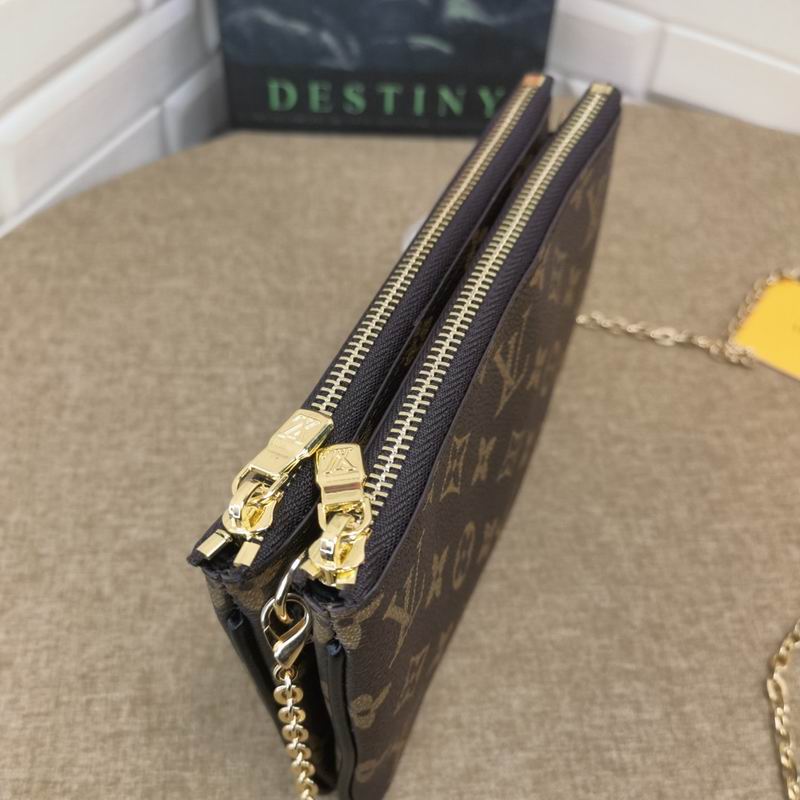 LV BAG Double Zip Pochette M69203 20X12.5X4cm