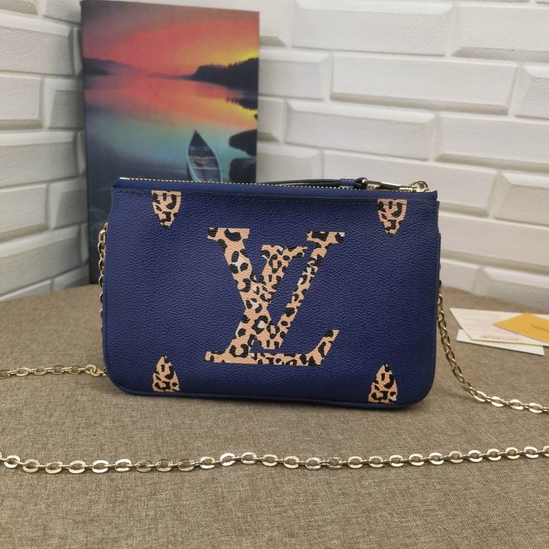 LV BAG Double Zip Pochette M69203 20X12.5X3cm