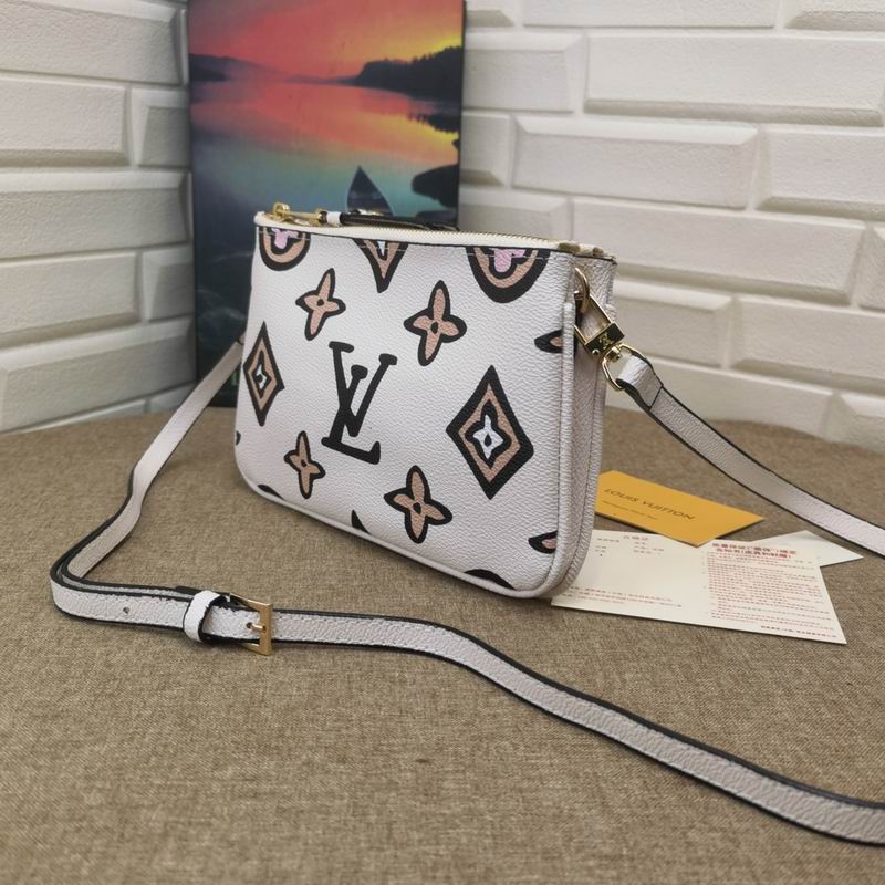 LV BAG Double Zip Pochette M69203-9 20X12.5X3cm