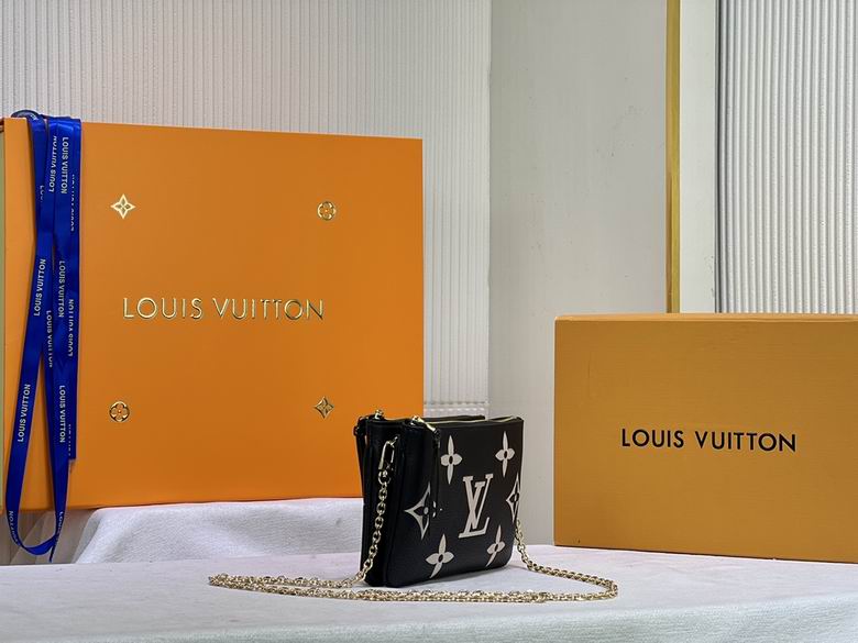 LV BAG Double Zip Pochette M69203-9 20X12.5X3cm