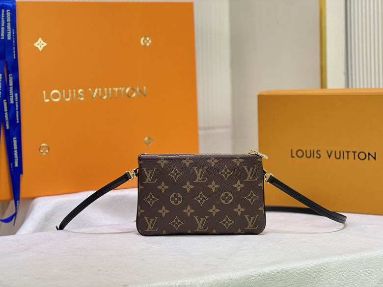 LV BAG Double Zip Pochette M69203-9 20X12.5X3cm