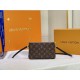 LV BAG Double Zip Pochette M69203-9 20X12.5X3cm