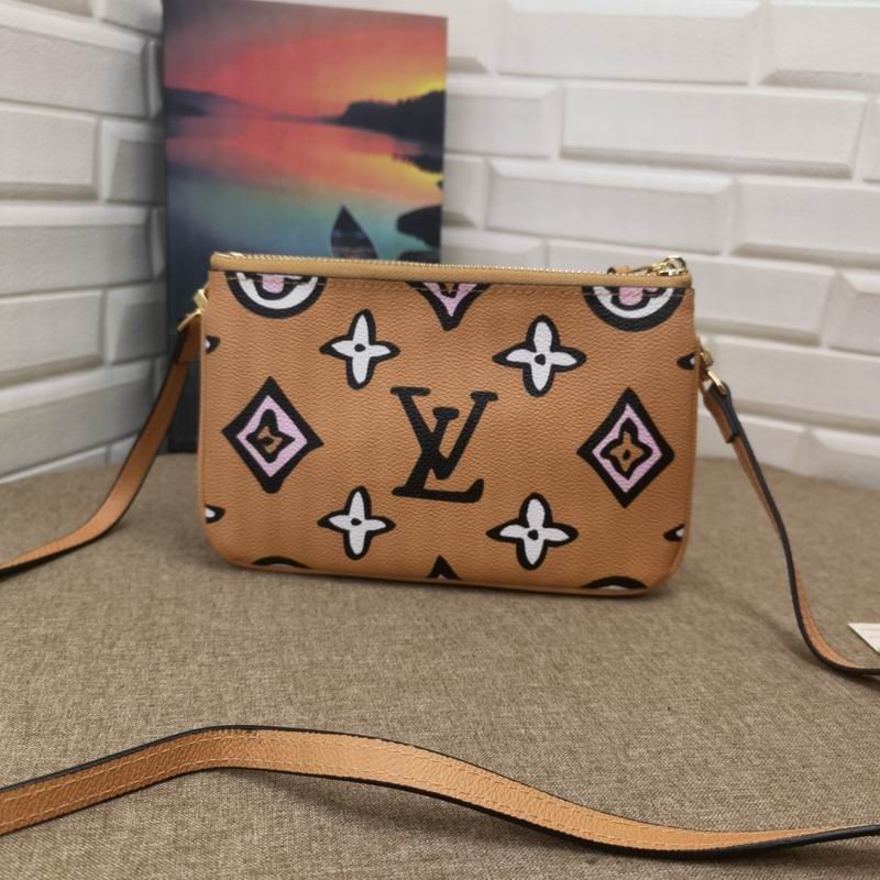 LV BAG Double Zip Pochette M69203-9 20X12.5X3cm