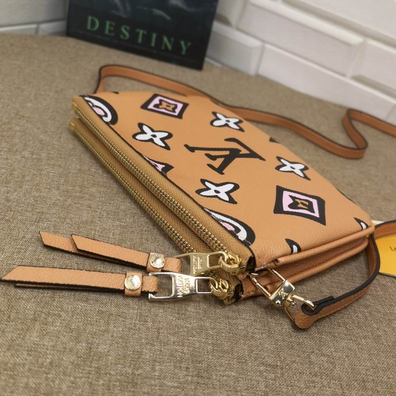 LV BAG Double Zip Pochette M69203-9 20X12.5X3cm