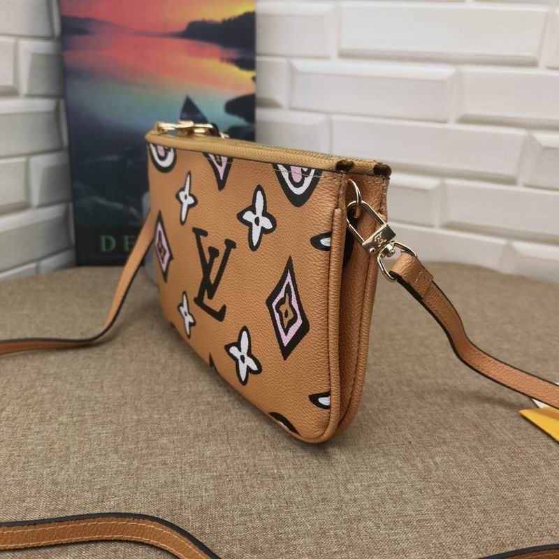 LV BAG Double Zip Pochette M69203-9 20X12.5X3cm