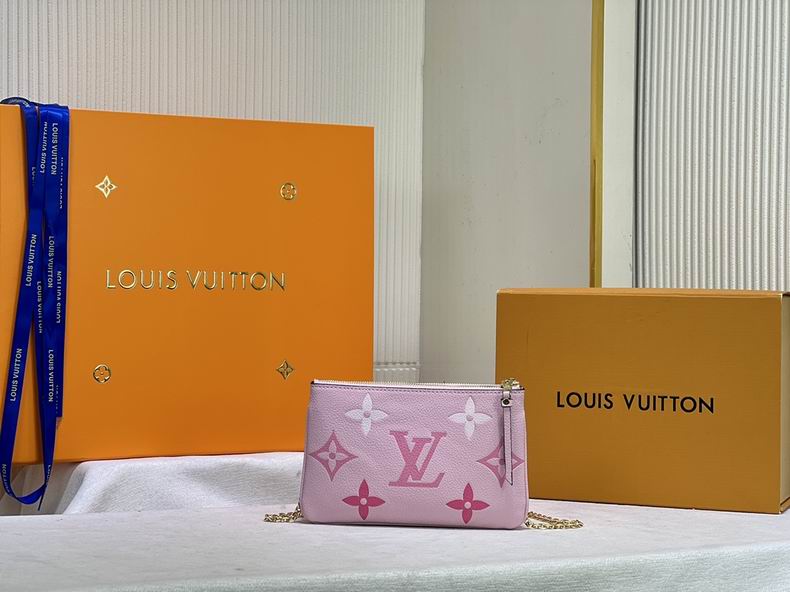 LV BAG Double Zip Pochette M80084 20x12.5x3