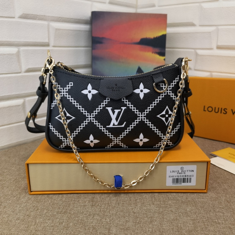 LV BAG Easy Pouch On Strap M80480 19X11.5X3cm