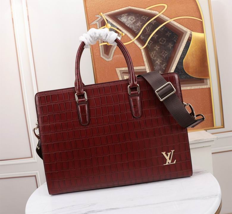 LV briefcase 1008704 39X29X7cm WP