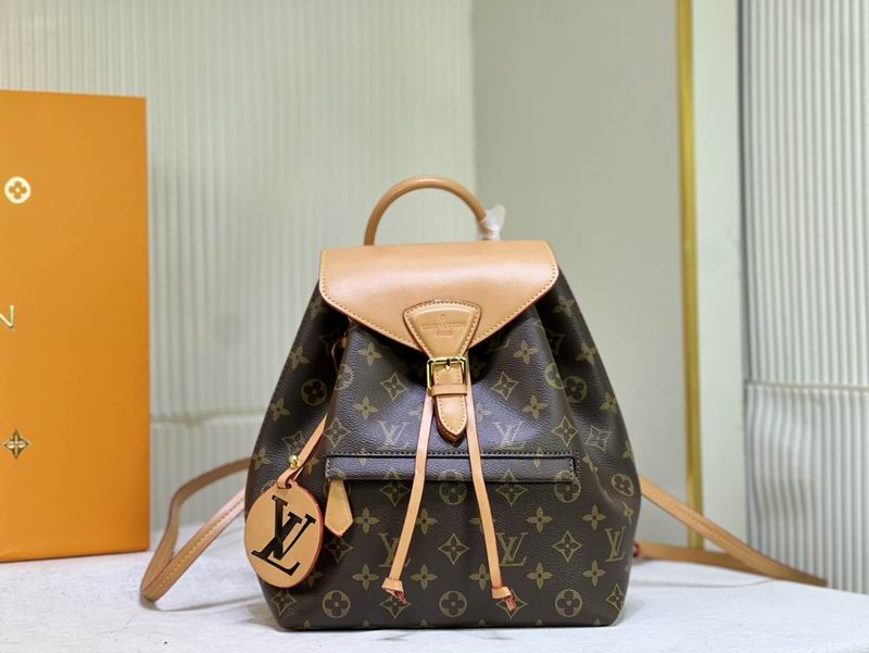 LV Backpack Montsouris M45205 27.5x33x14cm ss