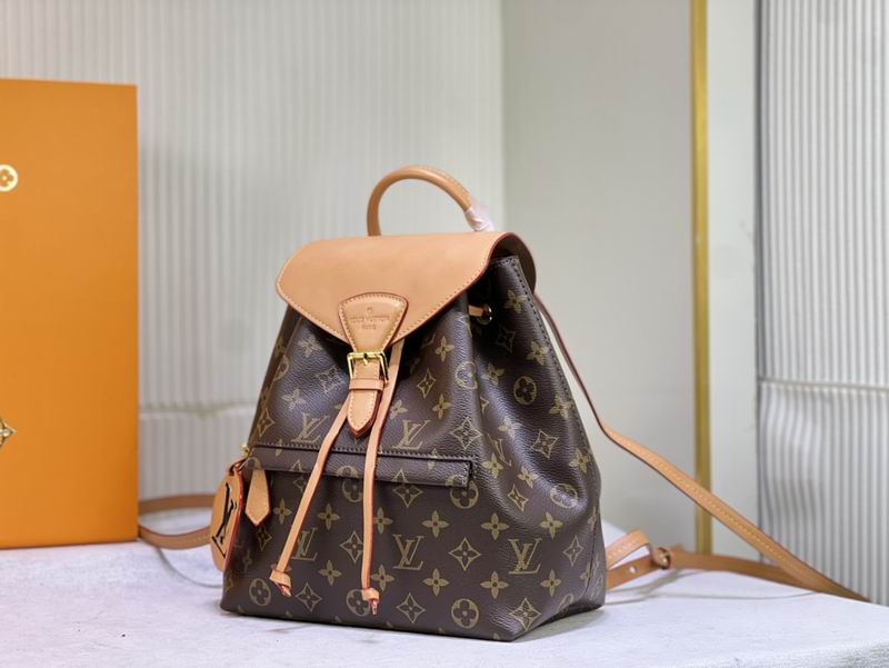 LV Backpack Montsouris M45205 27.5x33x14cm ss