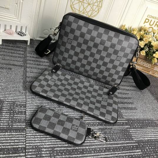 LV BAG Pochette Trio M69443 25x18x4cm cs-1