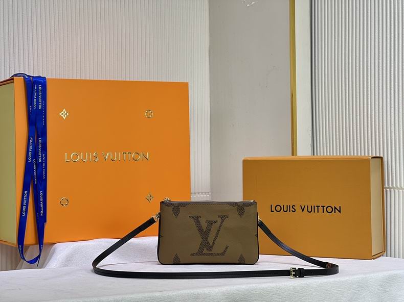 LV BAG Double Zip Pochette M80084 20x12.5x3