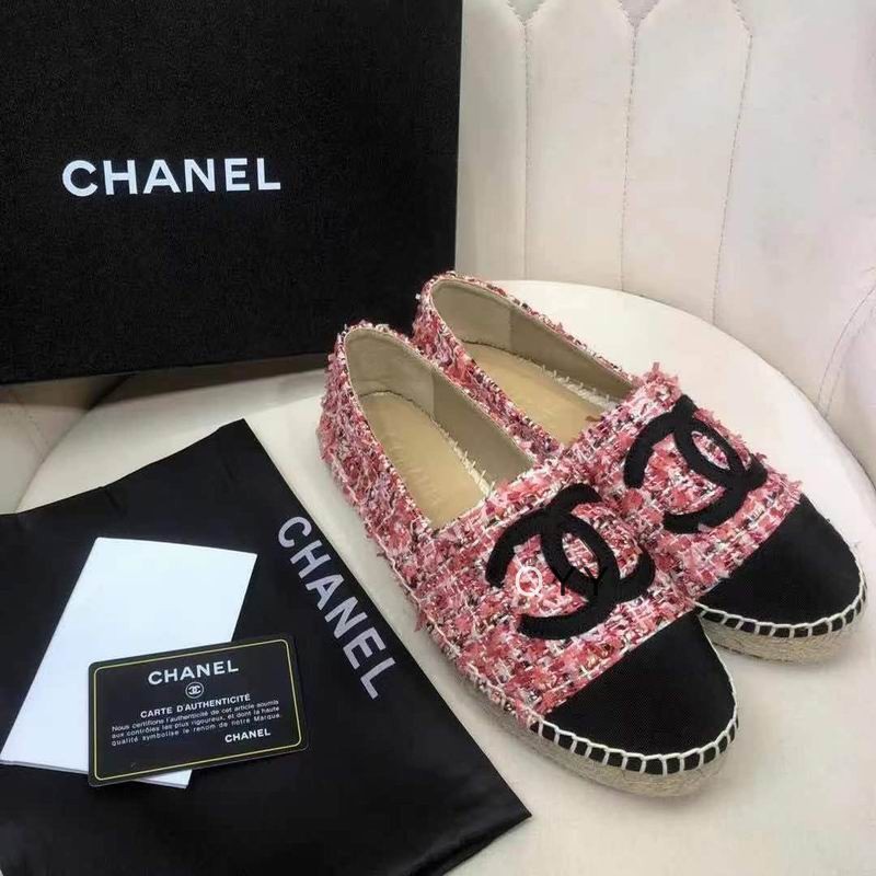 Chanel Espadrilles Tweed Shoes